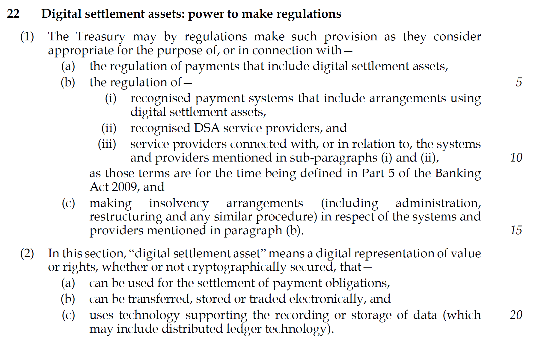 Figure 4.2: The UK signs into law regulation of digital representatives of value